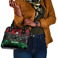 Marcus Garvey Shoulder Handbag Collage Design Progress Is the Attraction Quote Pan African Movement Tribute - Wonder Print Shop