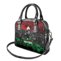 Marcus Garvey Shoulder Handbag Collage Design Progress Is the Attraction Quote Pan African Movement Tribute - Wonder Print Shop