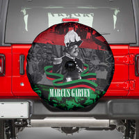 Marcus Garvey Spare Tire Cover Collage Design Progress Is the Attraction Quote Pan African Movement Tribute - Wonder Print Shop