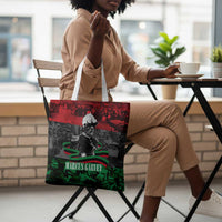 Marcus Garvey Tote Bag Collage Design Progress Is the Attraction Quote Pan African Movement Tribute - Wonder Print Shop