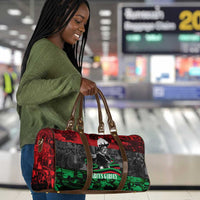 Marcus Garvey Travel Bag Collage Design Progress Is the Attraction Quote Pan African Movement Tribute - Wonder Print Shop