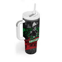 Marcus Garvey Tumbler With Handle Collage Design Progress Is the Attraction Quote Pan African Movement Tribute - Wonder Print Shop