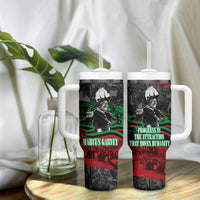 Marcus Garvey Tumbler With Handle Collage Design Progress Is the Attraction Quote Pan African Movement Tribute - Wonder Print Shop