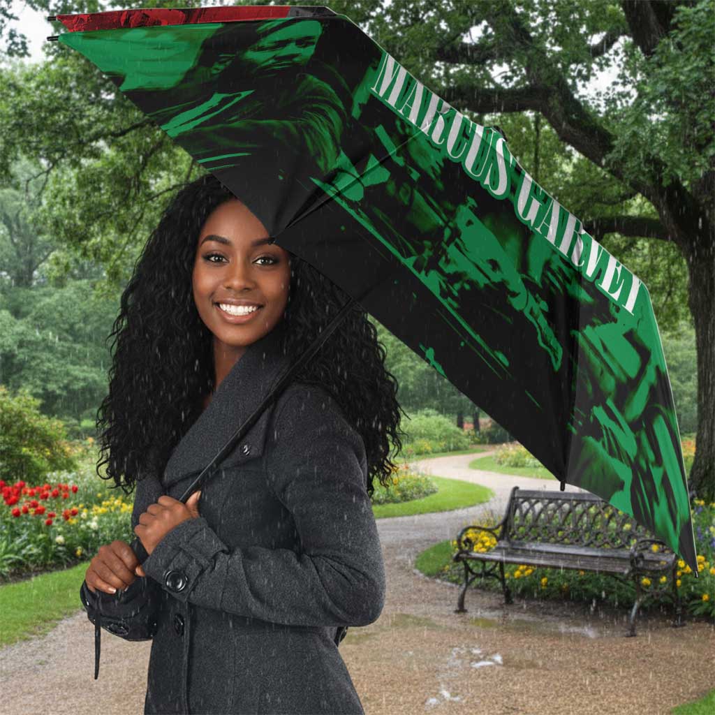 Marcus Garvey Umbrella Collage Design Progress Is the Attraction Quote Pan African Movement Tribute - Wonder Print Shop