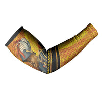 Marcus Garvey Arm Sleeves Yellow African Pattern Design Pan African Flag Civil Rights Movement Tribute - Wonder Print Shop