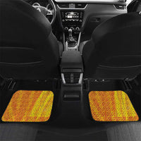 Marcus Garvey Car Mats Yellow African Pattern Design Pan African Flag Civil Rights Movement Tribute - Wonder Print Shop