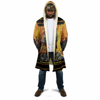 Marcus Garvey Cloak Yellow African Pattern Design Pan African Flag Civil Rights Movement Tribute - Wonder Print Shop