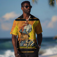 Marcus Garvey Hawaiian Shirt Yellow African Pattern Design Pan African Flag Civil Rights Movement Tribute TS04