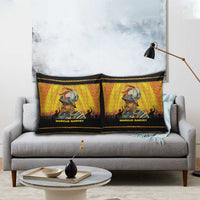 Marcus Garvey Pillow Cover Yellow African Pattern Design Pan African Flag Civil Rights Movement Tribute - Wonder Print Shop