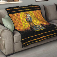 Marcus Garvey Quilt Yellow African Pattern Design Pan African Flag Civil Rights Movement Tribute - Wonder Print Shop