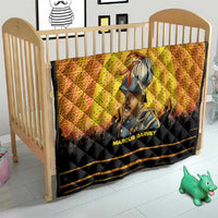 Marcus Garvey Quilt Yellow African Pattern Design Pan African Flag Civil Rights Movement Tribute - Wonder Print Shop