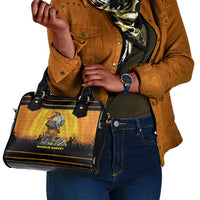 Marcus Garvey Shoulder Handbag Yellow African Pattern Design Pan African Flag Civil Rights Movement Tribute - Wonder Print Shop
