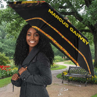Marcus Garvey Umbrella Yellow African Pattern Design Pan African Flag Civil Rights Movement Tribute - Wonder Print Shop