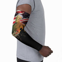Harriet Tubman Arm Sleeves American Flag Background Underground Railroad Quote Powerful Civil Rights - Wonder Print Shop