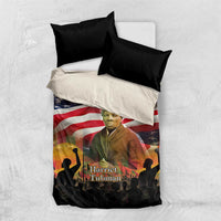 Harriet Tubman Bedding Set American Flag Background Underground Railroad Quote Powerful Civil Rights - Wonder Print Shop