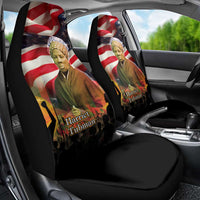 Harriet Tubman Car Seat Cover American Flag Background Underground Railroad Quote Powerful Civil Rights - Wonder Print Shop