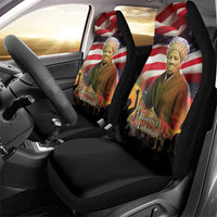 Harriet Tubman Car Seat Cover American Flag Background Underground Railroad Quote Powerful Civil Rights - Wonder Print Shop