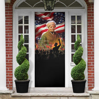 Harriet Tubman Door Cover American Flag Background Underground Railroad Quote Powerful Civil Rights - Wonder Print Shop
