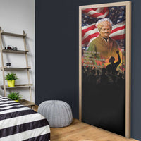 Harriet Tubman Door Cover American Flag Background Underground Railroad Quote Powerful Civil Rights - Wonder Print Shop