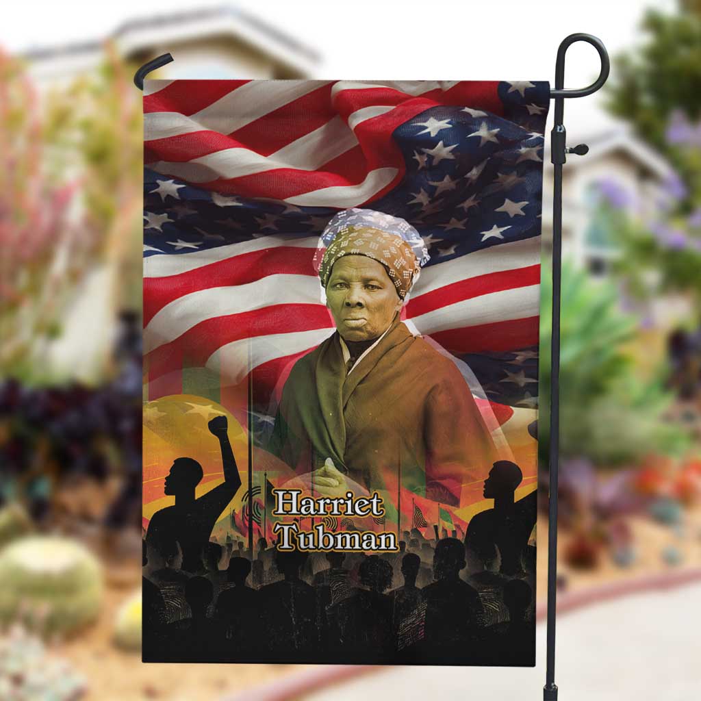 Harriet Tubman Garden Flag American Flag Background Underground Railroad Quote Powerful Civil Rights - Wonder Print Shop