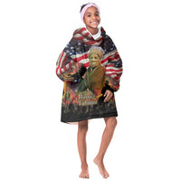 Harriet Tubman Kid Wearable Blanket Hoodie American Flag Background Underground Railroad Quote Powerful Civil Rights - Wonder Print Shop