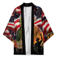 Harriet Tubman Kimono American Flag Background Underground Railroad Quote Powerful Civil Rights - Wonder Print Shop