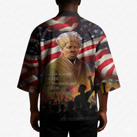 Harriet Tubman Kimono American Flag Background Underground Railroad Quote Powerful Civil Rights - Wonder Print Shop