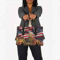 Harriet Tubman Leather Bag American Flag Background Underground Railroad Quote Powerful Civil Rights - Wonder Print Shop