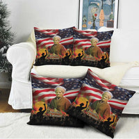 Harriet Tubman Pillow Cover American Flag Background Underground Railroad Quote Powerful Civil Rights - Wonder Print Shop