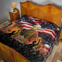 Harriet Tubman Quilt American Flag Background Underground Railroad Quote Powerful Civil Rights - Wonder Print Shop