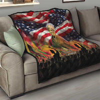 Harriet Tubman Quilt American Flag Background Underground Railroad Quote Powerful Civil Rights - Wonder Print Shop