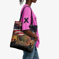 Harriet Tubman Tote Bag American Flag Background Underground Railroad Quote Powerful Civil Rights - Wonder Print Shop