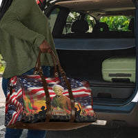 Harriet Tubman Travel Bag American Flag Background Underground Railroad Quote Powerful Civil Rights - Wonder Print Shop
