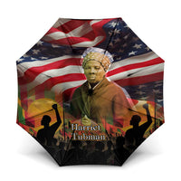 Harriet Tubman Umbrella American Flag Background Underground Railroad Quote Powerful Civil Rights - Wonder Print Shop
