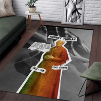 Harriet Tubman Area Rug American Flag Background Civil Rights Quote Keep Going Tribute Design - Wonder Print Shop