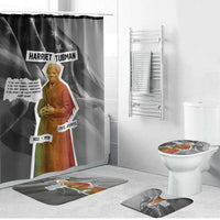 Harriet Tubman Bathroom Set American Flag Background Civil Rights Quote Keep Going Tribute Design - Wonder Print Shop