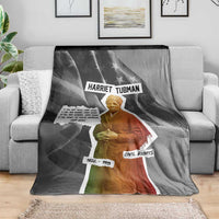 Harriet Tubman Blanket American Flag Background Civil Rights Quote Keep Going Tribute Design - Wonder Print Shop