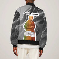 Harriet Tubman Bomber Jacket American Flag Background Civil Rights Quote Keep Going Tribute Design - Wonder Print Shop