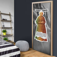 Harriet Tubman Door Cover American Flag Background Civil Rights Quote Keep Going Tribute Design - Wonder Print Shop