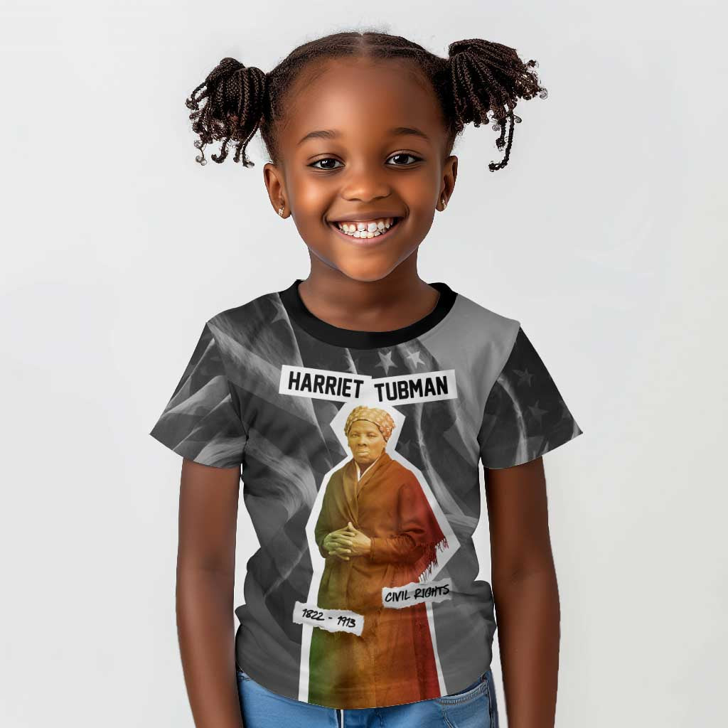 Harriet Tubman Kid T shirt American Flag Background Civil Rights Quote Keep Going Tribute Design TS04