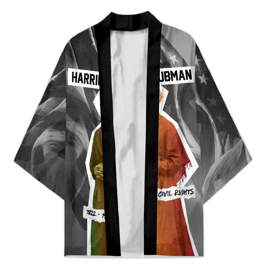 Harriet Tubman Kimono American Flag Background Civil Rights Quote Keep Going Tribute Design - Wonder Print Shop