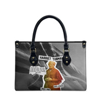 Harriet Tubman Leather Bag American Flag Background Civil Rights Quote Keep Going Tribute Design - Wonder Print Shop