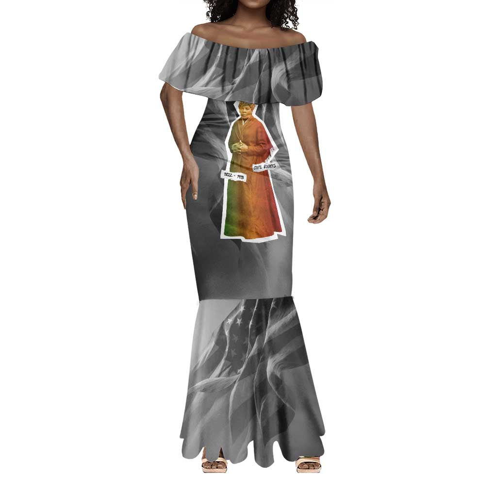 Harriet Tubman Mermaid Dress American Flag Background Civil Rights Quote Keep Going Tribute Design TS04