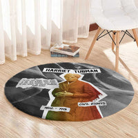 Harriet Tubman Round Carpet American Flag Background Civil Rights Quote Keep Going Tribute Design - Wonder Print Shop