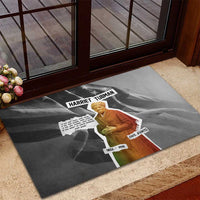 Harriet Tubman Rubber Doormat American Flag Background Civil Rights Quote Keep Going Tribute Design - Wonder Print Shop