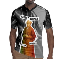 Harriet Tubman Rugby Jersey American Flag Background Civil Rights Quote Keep Going Tribute Design TS04