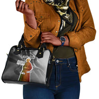 Harriet Tubman Shoulder Handbag American Flag Background Civil Rights Quote Keep Going Tribute Design - Wonder Print Shop