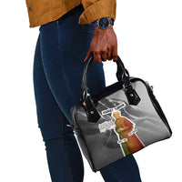 Harriet Tubman Shoulder Handbag American Flag Background Civil Rights Quote Keep Going Tribute Design - Wonder Print Shop