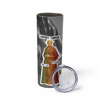 Harriet Tubman Skinny Tumbler American Flag Background Civil Rights Quote Keep Going Tribute Design - Wonder Print Shop
