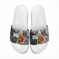 Harriet Tubman Slide Sandals American Flag Background Civil Rights Quote Keep Going Tribute Design - Wonder Print Shop